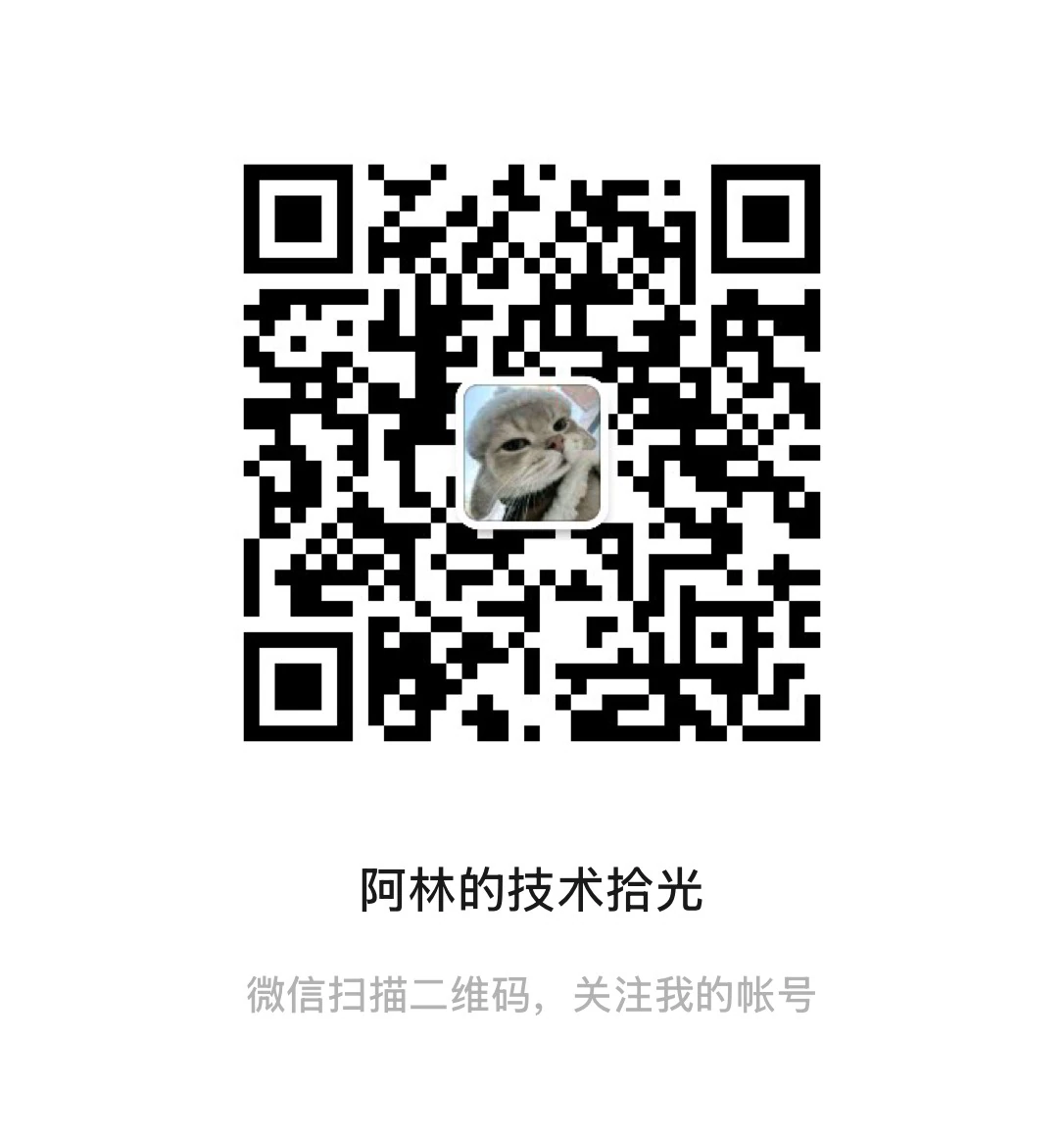 阿林的技术拾光 公众号二维码